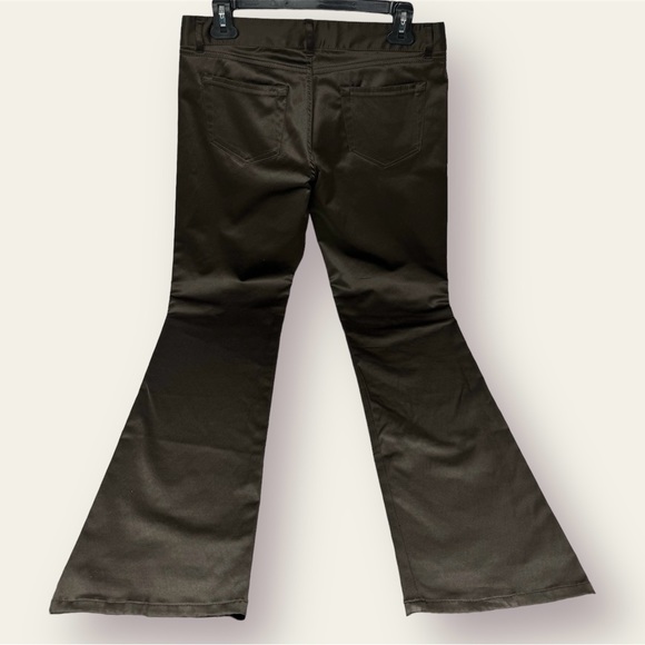 Zara Basic Satin Jeans / Pants / Trousers (Brown) - Picture 11 of 15